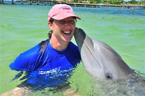 Dolphin Kissing Photo 